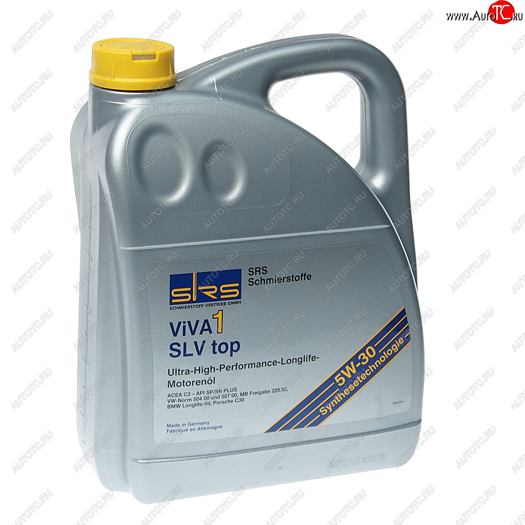 8 599 р. Масло моторное VIVA 1 SLV top(LL3) 5W30 синт.5л SRS SRS 403388500192  с доставкой в г. Кемерово