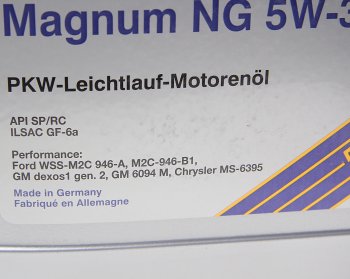 6 999 р. Масло моторное MAGNUM  NG 5W30 синт.5л SRS SRS 4033885001950  с доставкой в г. Кемерово. Увеличить фотографию 2