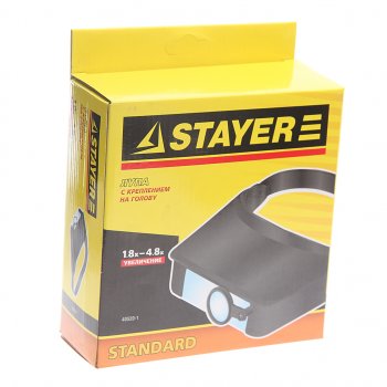 639 р. Лупа с дополнительными линзами и креплением STAYER STAYER 40520-1  с доставкой в г. Кемерово. Увеличить фотографию 3