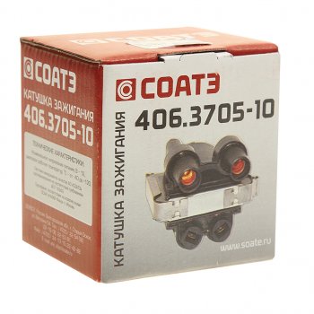 1 359 р. Катушка зажигания ЗМЗ-406 ВАЗ-1111 СОАТЭ СОАТЭ 406.3705-10  с доставкой в г. Кемерово. Увеличить фотографию 3