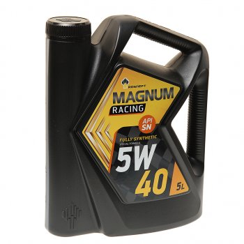 6 299 р. Масло моторное MAGNUM Racing 5W40 SNA3B4 синт.5л PAO РОСНЕФТЬ РОСНЕФТЬ 40801650  с доставкой в г. Кемерово. Увеличить фотографию 1
