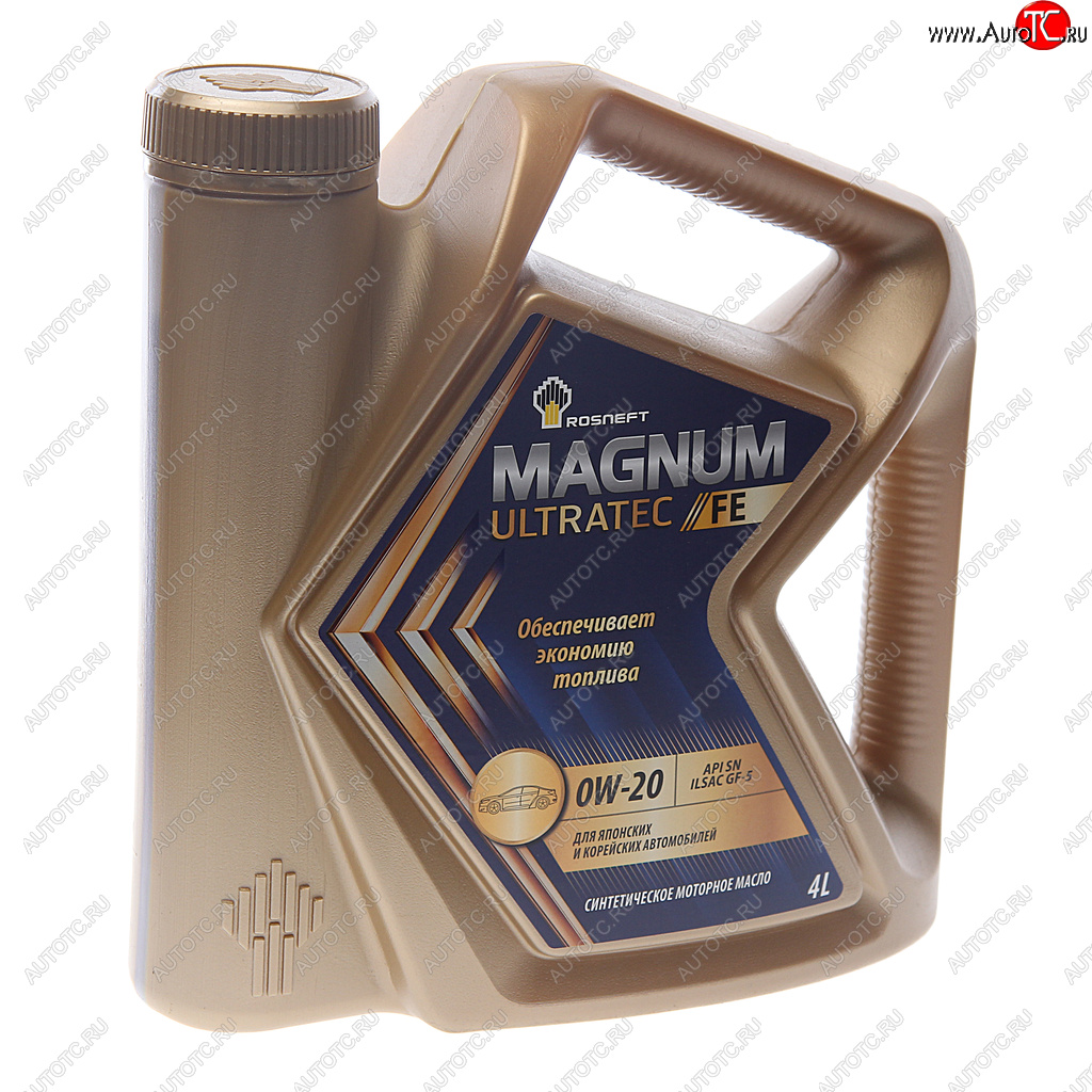 3 199 р. Масло моторное MAGNUM Ultratec FE 0W20 SNGF-5 синт.4л РОСНЕФТЬ РОСНЕФТЬ 40802342  с доставкой в г. Кемерово
