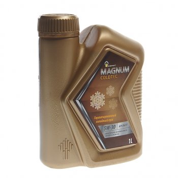629 р. Масло моторное MAGNUM Coldtec 5W30 SNCFGF-5 синт.1л РОСНЕФТЬ РОСНЕФТЬ 40813232  с доставкой в г. Кемерово. Увеличить фотографию 1