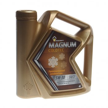 1 999 р. Масло моторное MAGNUM Coldtec 5W30 SNCFGF-5 синт.4л РОСНЕФТЬ РОСНЕФТЬ 40813242  с доставкой в г. Кемерово. Увеличить фотографию 1