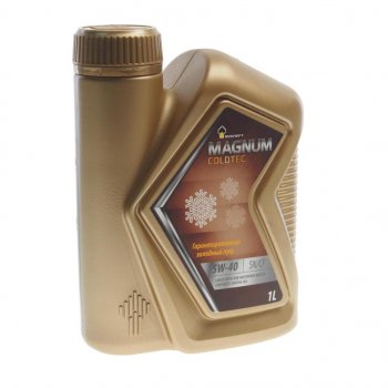 599 р. Масло моторное MAGNUM Coldtec 5W40 SNCF синт.1л РОСНЕФТЬ РОСНЕФТЬ 40813832  с доставкой в г. Кемерово. Увеличить фотографию 1