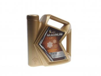 1 949 р. Масло моторное MAGNUM Coldtec 5W40 SNCF синт.4л РОСНЕФТЬ РОСНЕФТЬ 40813842  с доставкой в г. Кемерово. Увеличить фотографию 1