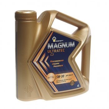 2 499 р. Масло моторное MAGNUM Ultratec С3 5W30 C3SNCF синт.4л РОСНЕФТЬ РОСНЕФТЬ 40814142  с доставкой в г. Кемерово. Увеличить фотографию 1