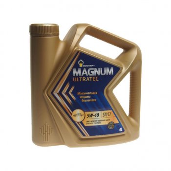 2 379 р. Масло моторное MAGNUM Ultratec 5W40 SNCFA3B4 синт.4л РОСНЕФТЬ РОСНЕФТЬ 40815442  с доставкой в г. Кемерово. Увеличить фотографию 1