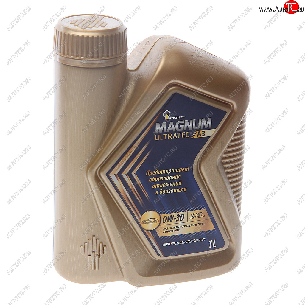 1 179 р. Масло моторное MAGNUM Ultratec A3 0W30 SNCFA3B4 синт.1л РОСНЕФТЬ РОСНЕФТЬ 40816832  с доставкой в г. Кемерово