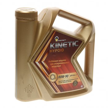1 629 р. Масло трансмиссионное KINETIC Hypoid GL-5 80W90 мин.4л РОСНЕФТЬ РОСНЕФТЬ 40817342  с доставкой в г. Кемерово. Увеличить фотографию 1