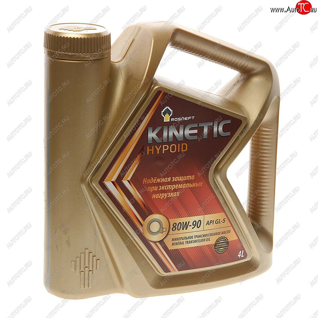 1 629 р. Масло трансмиссионное KINETIC Hypoid GL-5 80W90 мин.4л РОСНЕФТЬ РОСНЕФТЬ 40817342  с доставкой в г. Кемерово