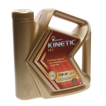 2 859 р. Масло трансмиссионное KINETIC МТ GL-4 75W90 псинт.4л РОСНЕФТЬ РОСНЕФТЬ 40817942  с доставкой в г. Кемерово. Увеличить фотографию 1