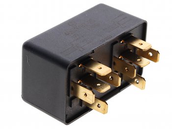 299 р. Реле электромагнитное 12V 5-ти контактное 4030А сдвоенное переключающее с кронштейном ЭНЕРГОМАШ ЭНЕРГОМАШ 409.3787-20  с доставкой в г. Кемерово. Увеличить фотографию 1