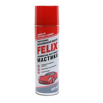389 р. Антикор мастика полимерно-битумная 650мл аэрозоль FELIX ТОСОЛ-СИНТЕЗ 411040023  с доставкой в г. Кемерово. Увеличить фотографию 1