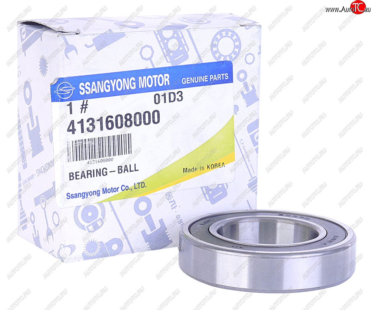1 549 р. Подшипник полуоси SSANGYONG Actyon (06-),Kyron (05-),Actyon Sport (06-),Rexton (02-) передней OE SSANGYONG 4131608000  с доставкой в г. Кемерово