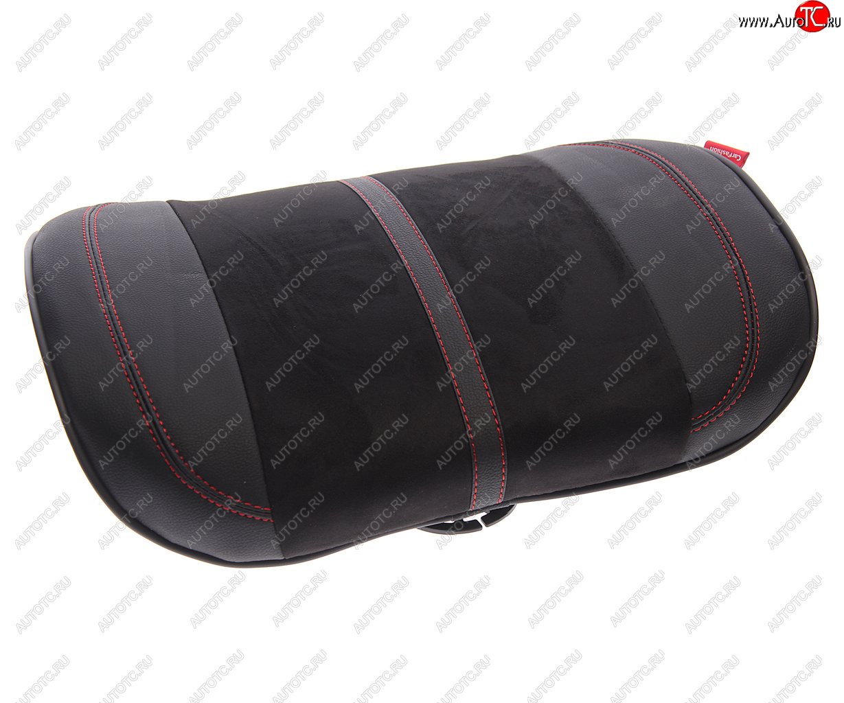 1 379 р. Подушка поясничная экокожазамша черная Flex M CARFASHION CARFASHION 41561  с доставкой в г. Кемерово