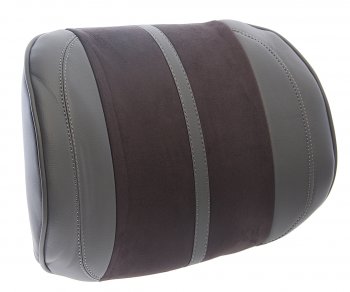 1 589 р. Подушка поясничная экокожа-велюр т.серая-серая Flex M CARFASHION CARFASHION 41567  с доставкой в г. Кемерово. Увеличить фотографию 1