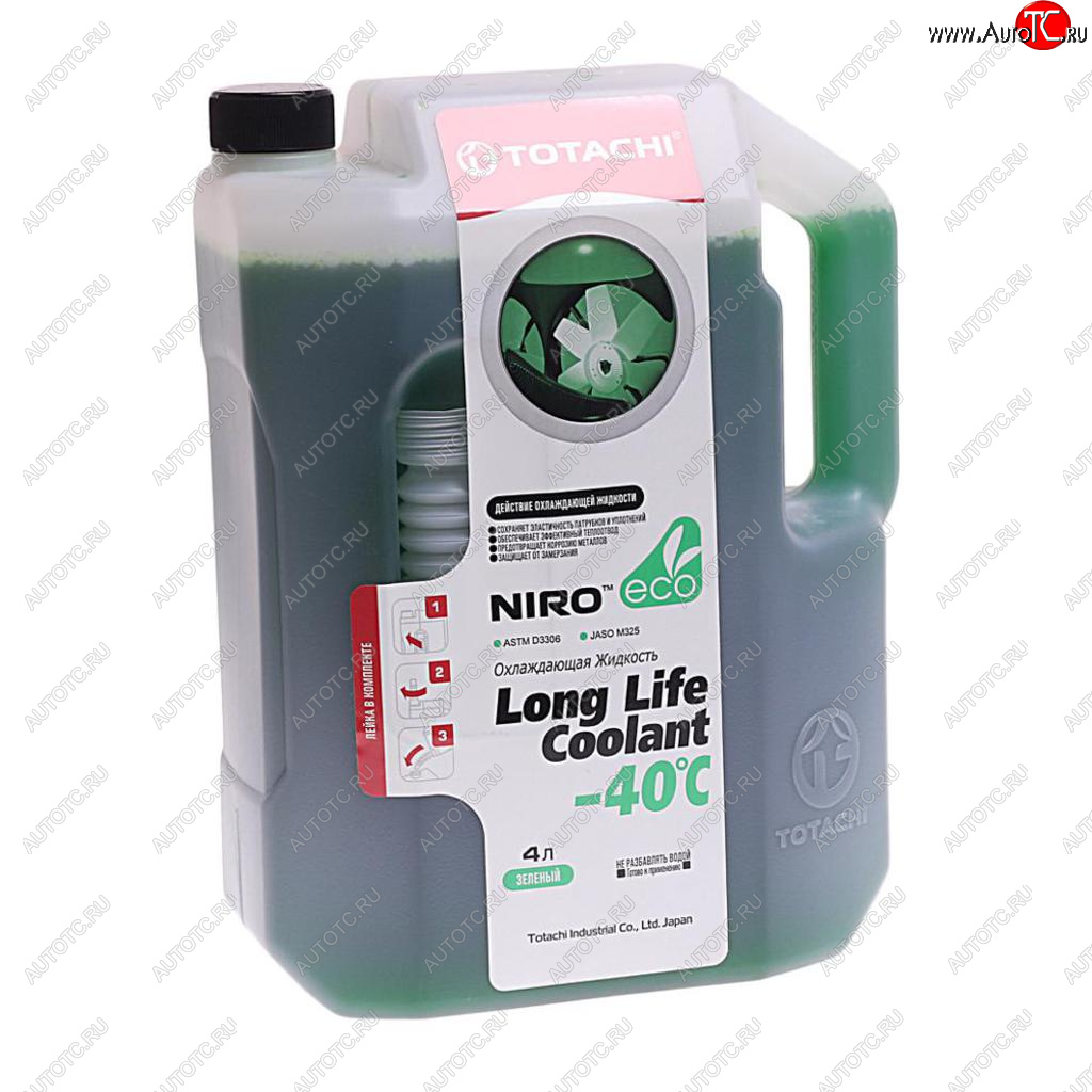 1 039 р. Антифриз зеленый -40C 4л SUPER LLC NIRO TOTACHI TOTACHI 41604  с доставкой в г. Кемерово