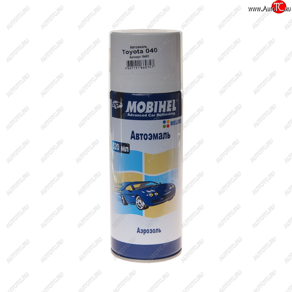 379 р. Краска 040 белая супер аэрозоль 520мл Helios MOBIHEL MOBIHEL 41948302а  с доставкой в г. Кемерово