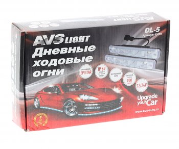 1 799 р. Огни ходовые дневного света 12V 5 светодиодов AVS AVS 43473  с доставкой в г. Кемерово. Увеличить фотографию 2