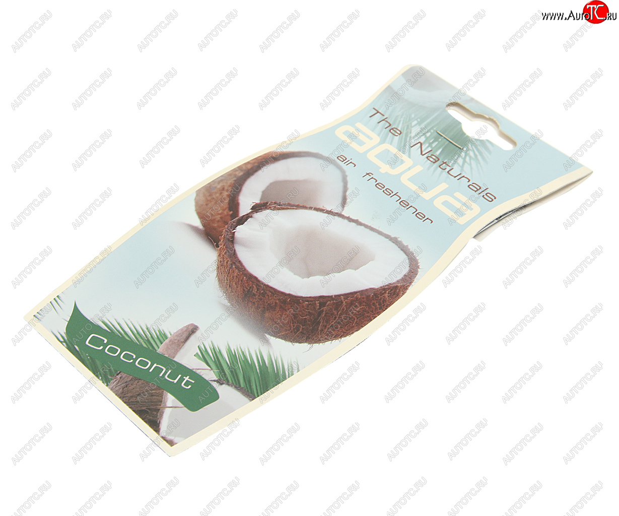 138 р. Ароматизатор подвесной пластина (coconut) Natural Flavor Drop AQUA AQUA 44039  с доставкой в г. Кемерово