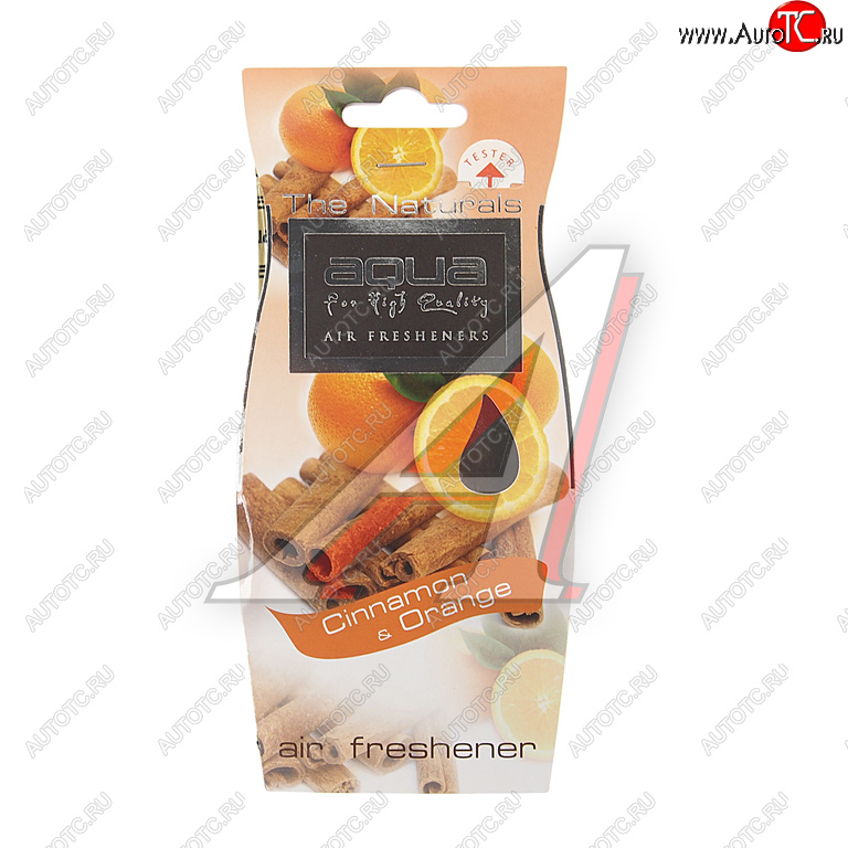 143 р. Ароматизатор подвесной пластина (cinnamon & orange) Natural Fruit Drop AQUA AQUA 44047  с доставкой в г. Кемерово
