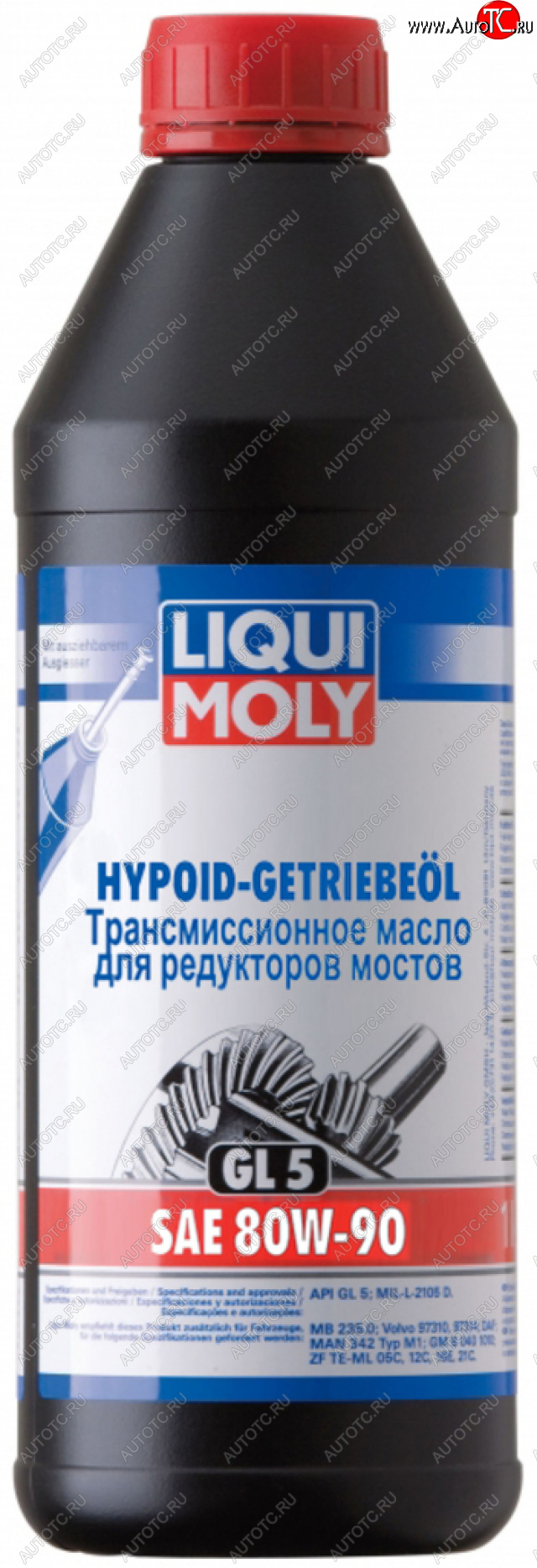 1 429 р. Масло трансмиссионное HYPOID-GETRIEBEOIL GL-5 80W90 1л LIQUI MOLY LIQUI MOLY 4406  с доставкой в г. Кемерово