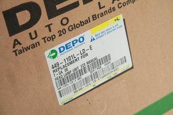 8 299 р. Фара MAN TGA,TGL (00-07) левая без электропривода DEPO DEPO 4491101llde  с доставкой в г. Кемерово. Увеличить фотографию 4
