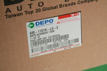 7 749 р. Фара MAN TGA,TGL (00-07) правая без электропривода DEPO DEPO 4491101rlde  с доставкой в г. Кемерово. Увеличить фотографию 4