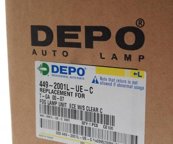 4 699 р. Фара противотуманная MAN TGA с белым указателем поворота левая DEPO DEPO 4492001luec  с доставкой в г. Кемерово. Увеличить фотографию 3