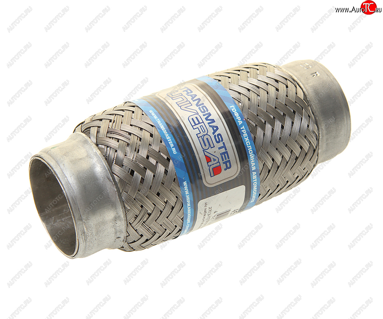 549 р. Гофра глушителя 45x150 в 3-ой оплетке innerbraid нержавеющая сталь TRANSMASTER TRANSMASTER 45150  с доставкой в г. Кемерово