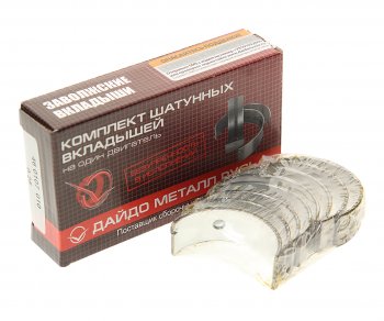 1 029 р. Вкладыши DAEWOO Nexia (95-) шатунные d+0.25 комплект (8шт.) ДАЙДО МЕТАЛЛ РУСЬ ДАЙДО МЕТАЛЛ РУСЬ 46 0107 010  с доставкой в г. Кемерово. Увеличить фотографию 1
