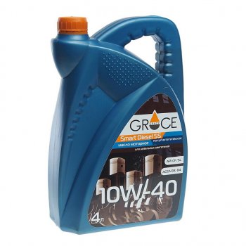 2 049 р. Масло дизельное Smart Diesel SS 10W40 псинт.4л GRACE GRACE 4603728811987  с доставкой в г. Кемерово. Увеличить фотографию 1