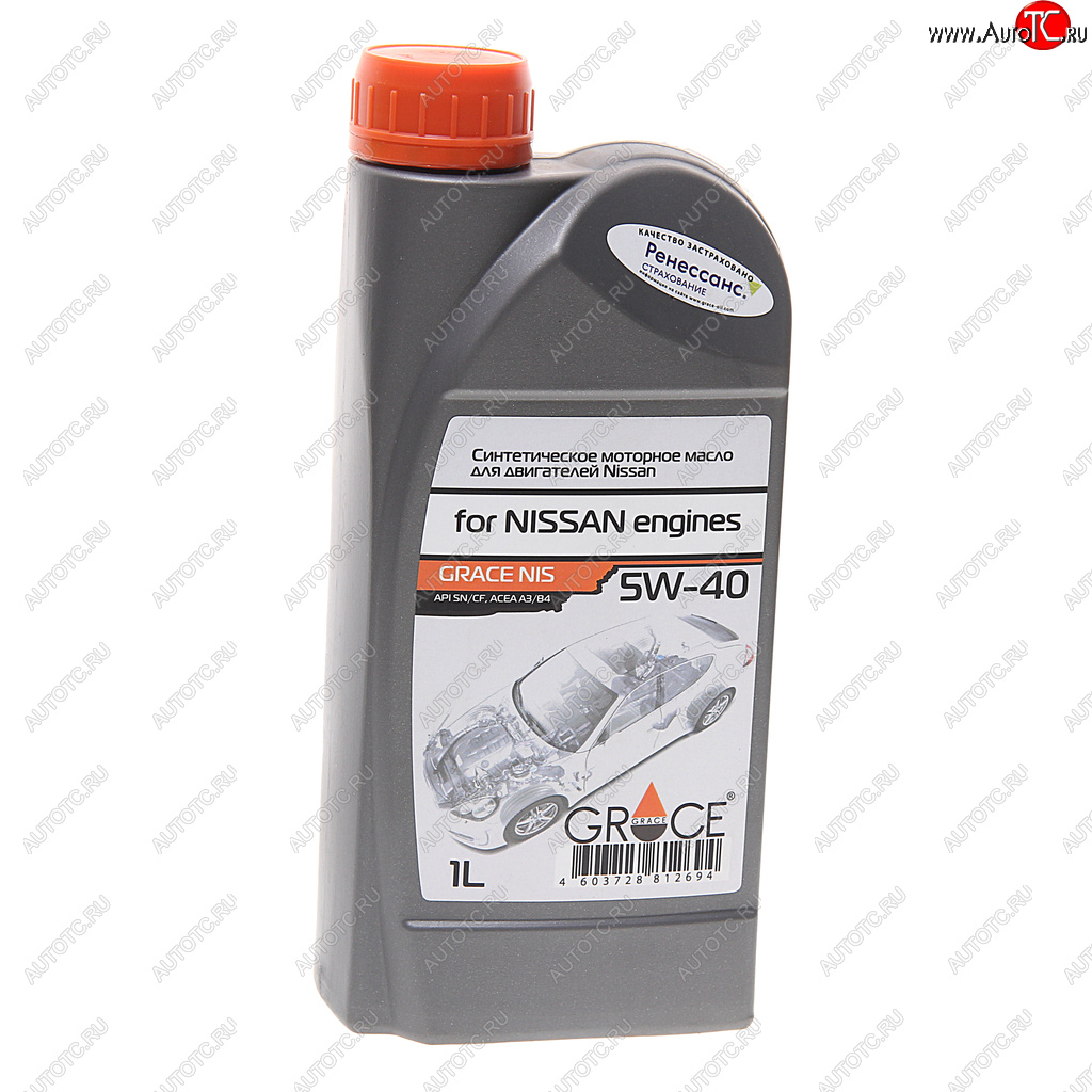779 р. Масло моторное для NISSAN 5W40 синт.1л GRACE GRACE 4603728812694  с доставкой в г. Кемерово