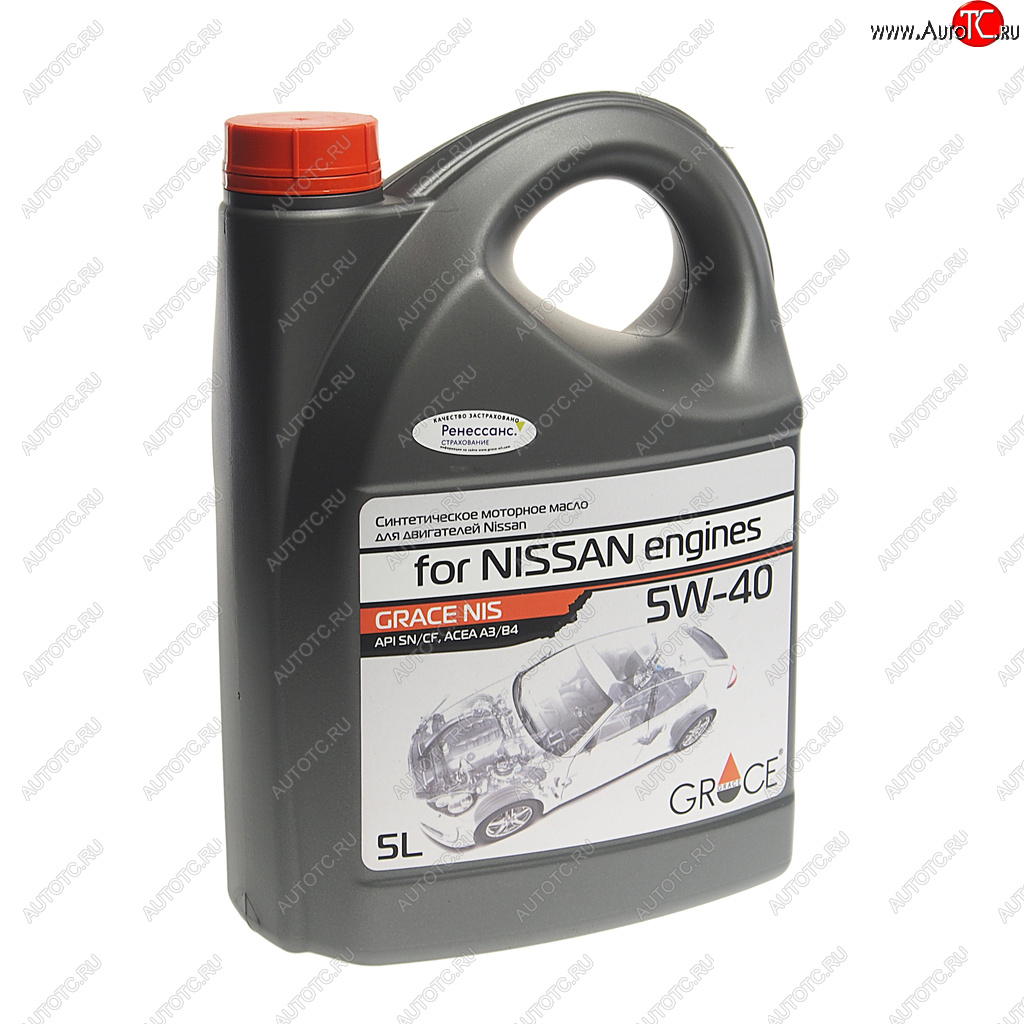 3 099 р. Масло моторное для NISSAN 5W40 синт.5л GRACE GRACE 4603728812700  с доставкой в г. Кемерово