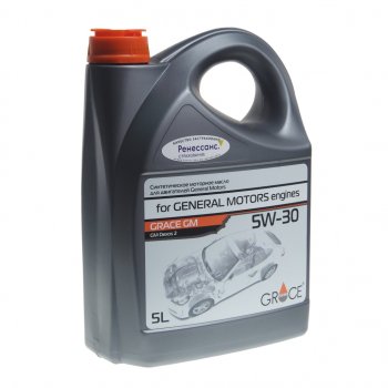 2 699 р. Масло моторное для GM Dexos2 5W30 синт.5л GRACE GRACE 4603728812861  с доставкой в г. Кемерово. Увеличить фотографию 1