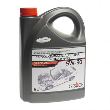3 599 р. Масло моторное для VAG 5W30 синт.5л GRACE GRACE 4603728812946  с доставкой в г. Кемерово. Увеличить фотографию 1