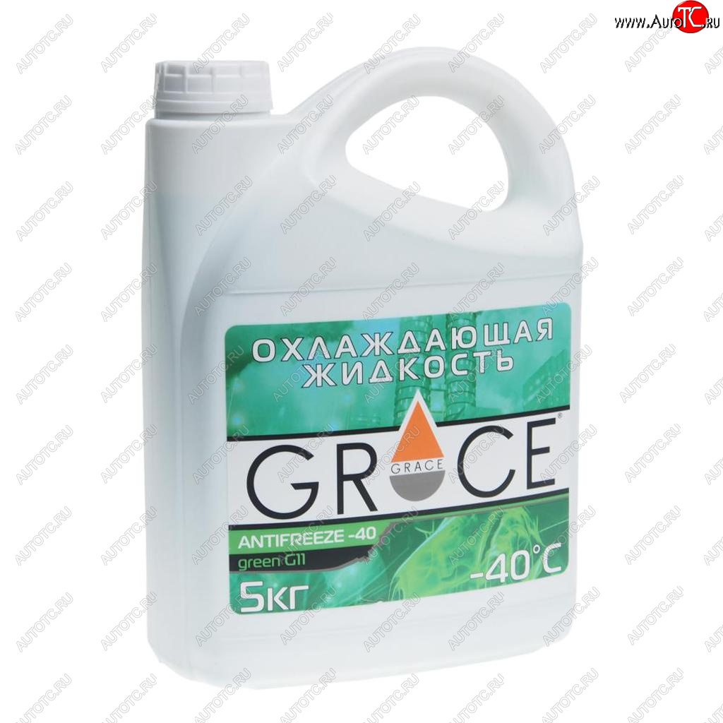 1 379 р. Антифриз зеленый -40C 5кг G11 GRACE GRACE 4603728817491  с доставкой в г. Кемерово