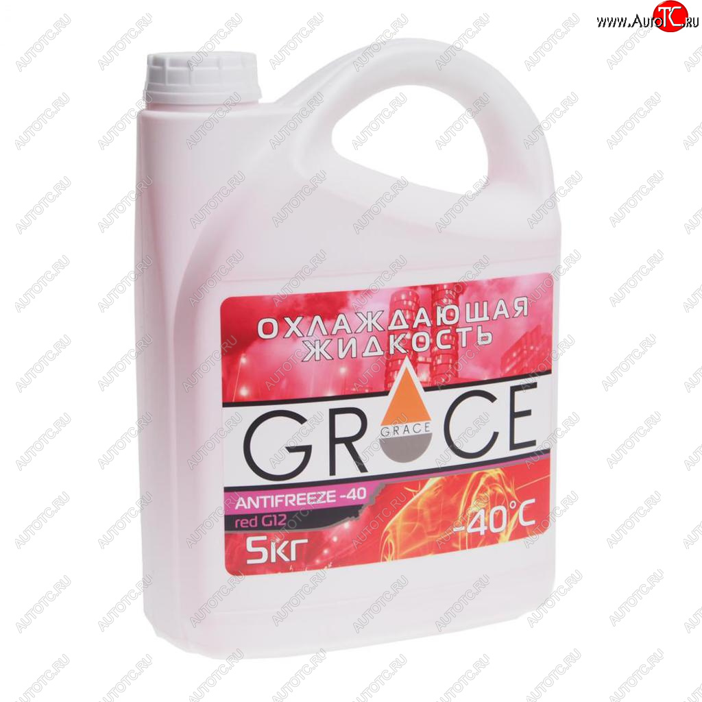 1 329 р. Антифриз красный -40C 5кг G12 GRACE GRACE 4603728817545  с доставкой в г. Кемерово
