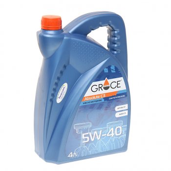 2 599 р. Масло моторное ABSOIUTE C3 5W40 синт.4л GRACE GRACE 4603728818344  с доставкой в г. Кемерово. Увеличить фотографию 1