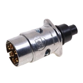 639 р. Разъем электрический прицепа ISO 1724 7-полюсный (вилка металл) DT DT 4.60414  с доставкой в г. Кемерово. Увеличить фотографию 1