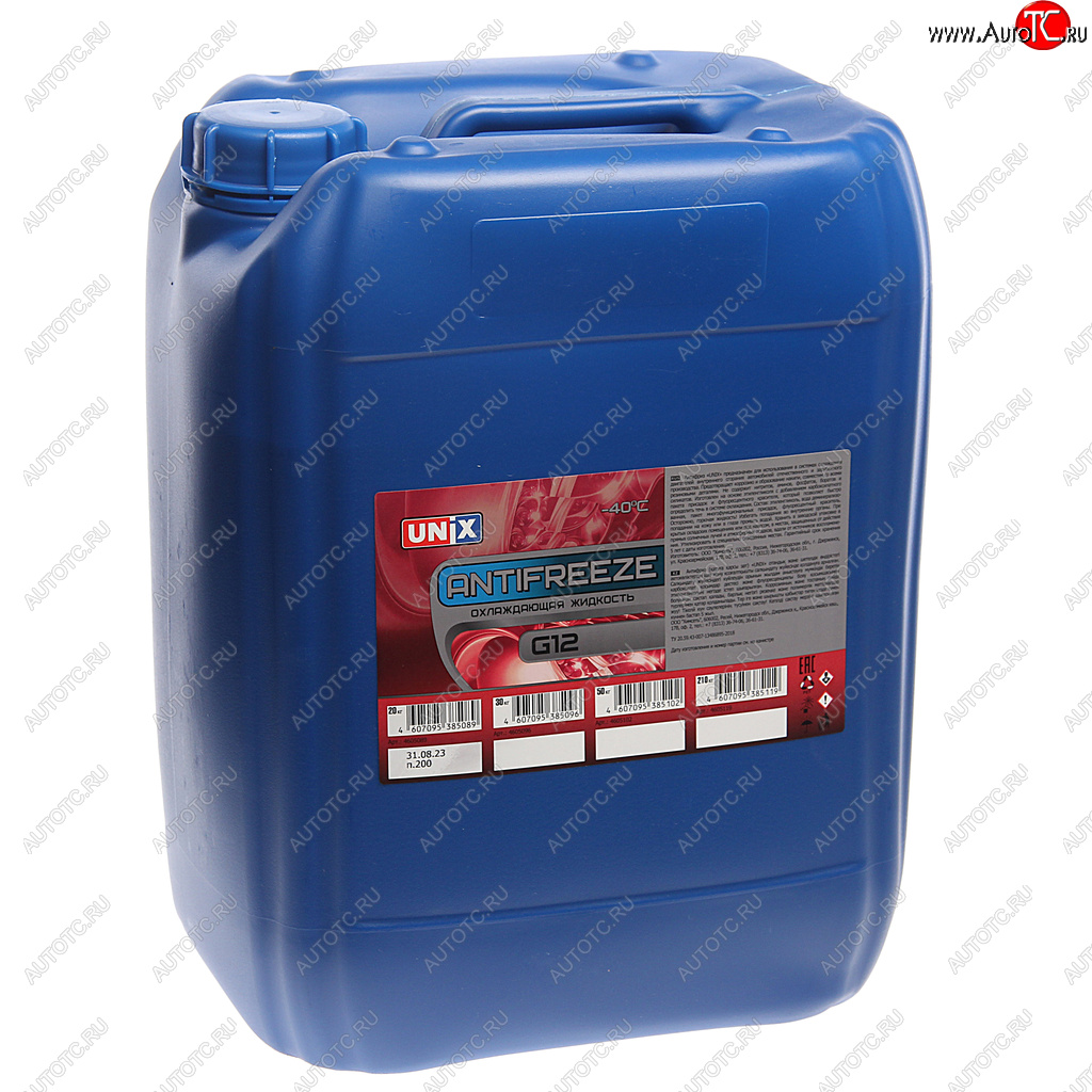 2 369 р. Антифриз красный -40C 20кг UNIX UNIX 4605089  с доставкой в г. Кемерово