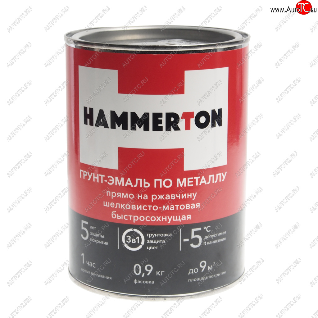 769 р. Грунт-эмаль по ржавчине серая 0.9л HAMMERTON HAMMERTON 4607808740617  с доставкой в г. Кемерово