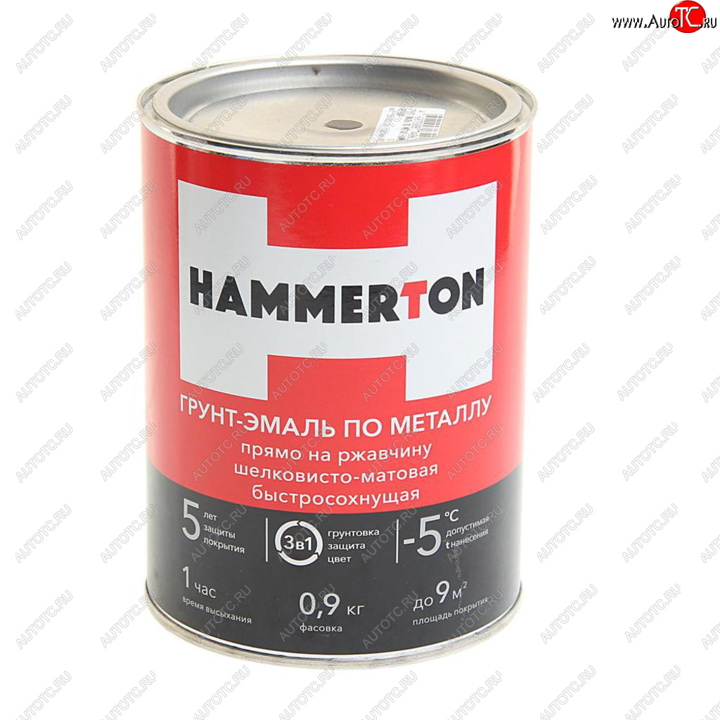 769 р. Грунт-эмаль по ржавчине черная 0.9л HAMMERTON HAMMERTON 4607808740631  с доставкой в г. Кемерово