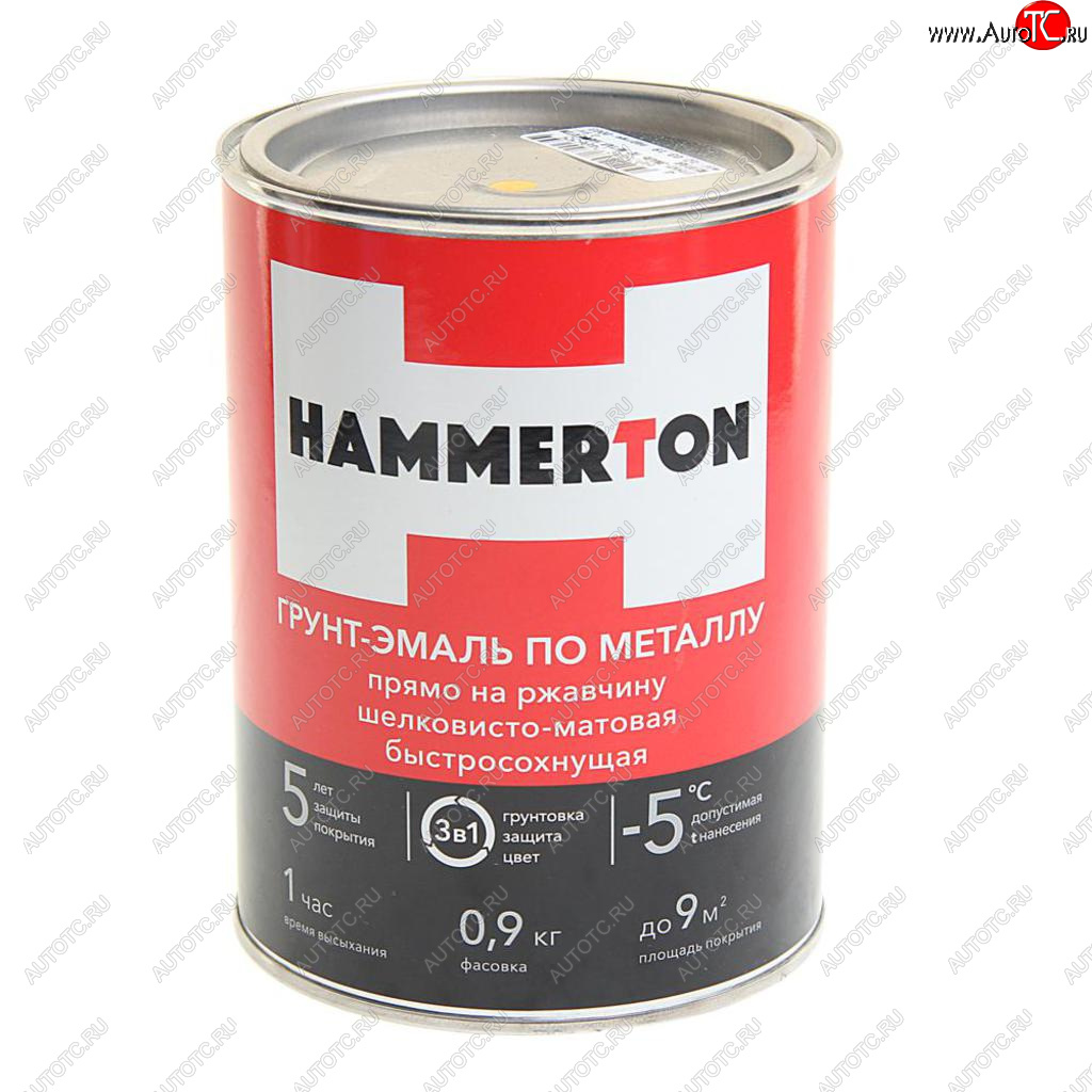 799 р. Грунт-эмаль по ржавчине желтая 0.9л HAMMERTON HAMMERTON 4607808740655  с доставкой в г. Кемерово