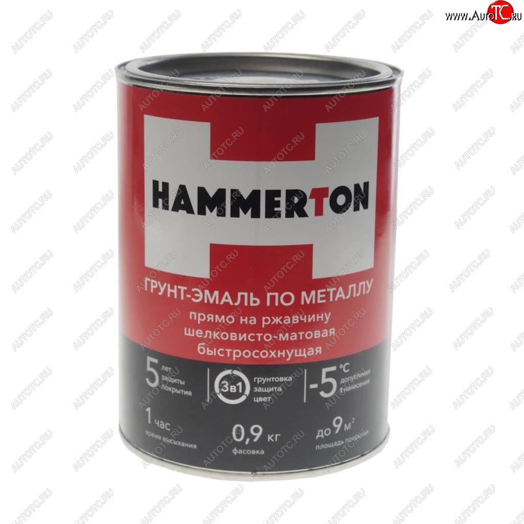 829 р. Грунт-эмаль по ржавчине белая 0.9л HAMMERTON HAMMERTON 4607808740730  с доставкой в г. Кемерово