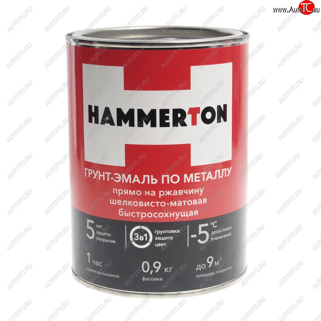 769 р. Грунт-эмаль по ржавчине коричневая 0.9л HAMMERTON HAMMERTON 4607808740778  с доставкой в г. Кемерово