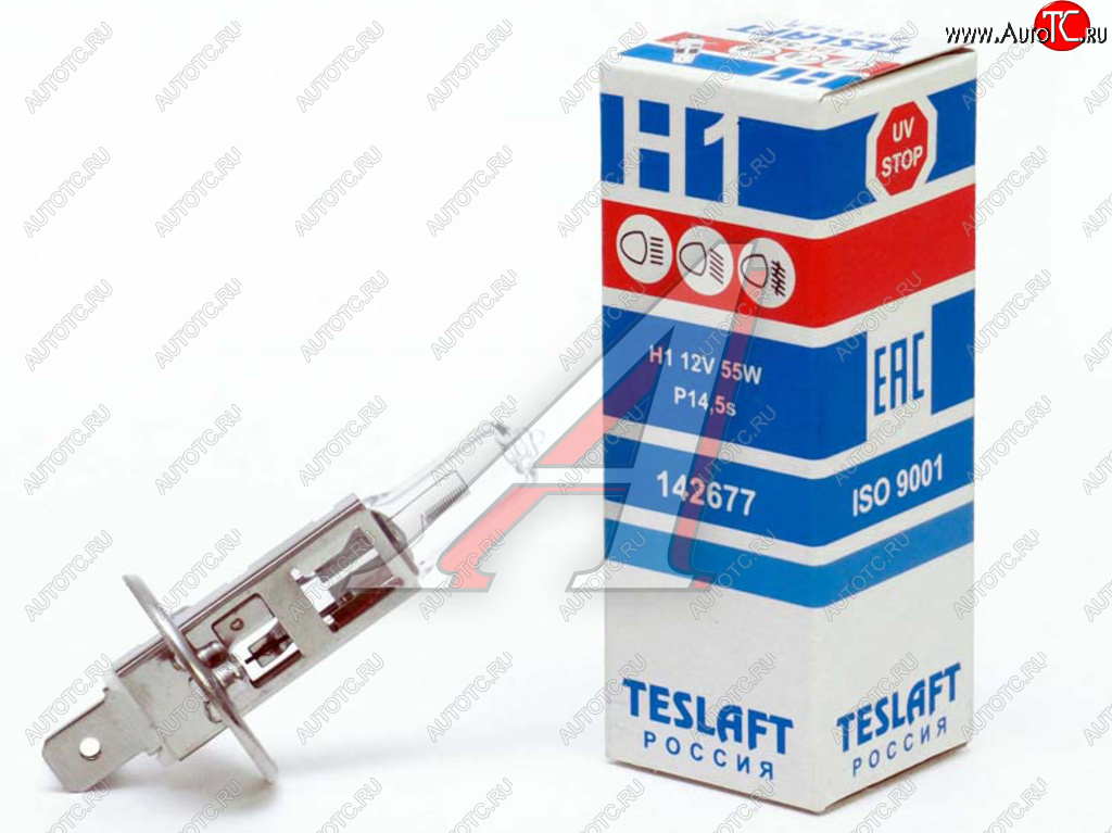 76 р. Лампа 12V H1 55W P14.5s 1550лм Стандарт TESLAFT (Россия) TESLAFT 4631111142677 TESLAFT 4631111142677  с доставкой в г. Кемерово
