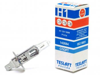 94 р. Лампа 12V H1 100W P14.5s 2600лм Спорт TESLAFT (Россия) TESLAFT 4631111142684 TESLAFT 4631111142684  с доставкой в г. Кемерово. Увеличить фотографию 1