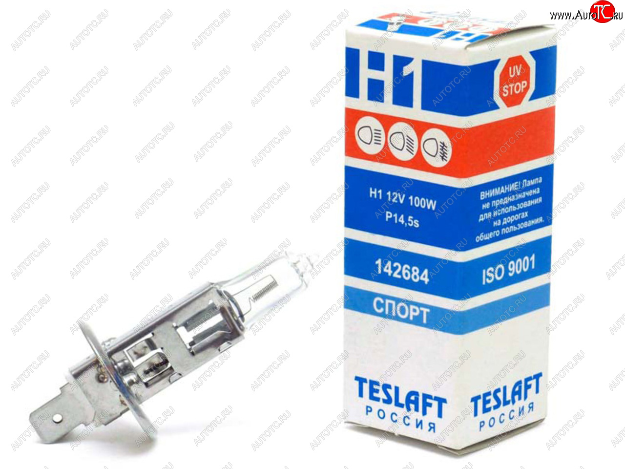 94 р. Лампа 12V H1 100W P14.5s 2600лм Спорт TESLAFT (Россия) TESLAFT 4631111142684 TESLAFT 4631111142684  с доставкой в г. Кемерово
